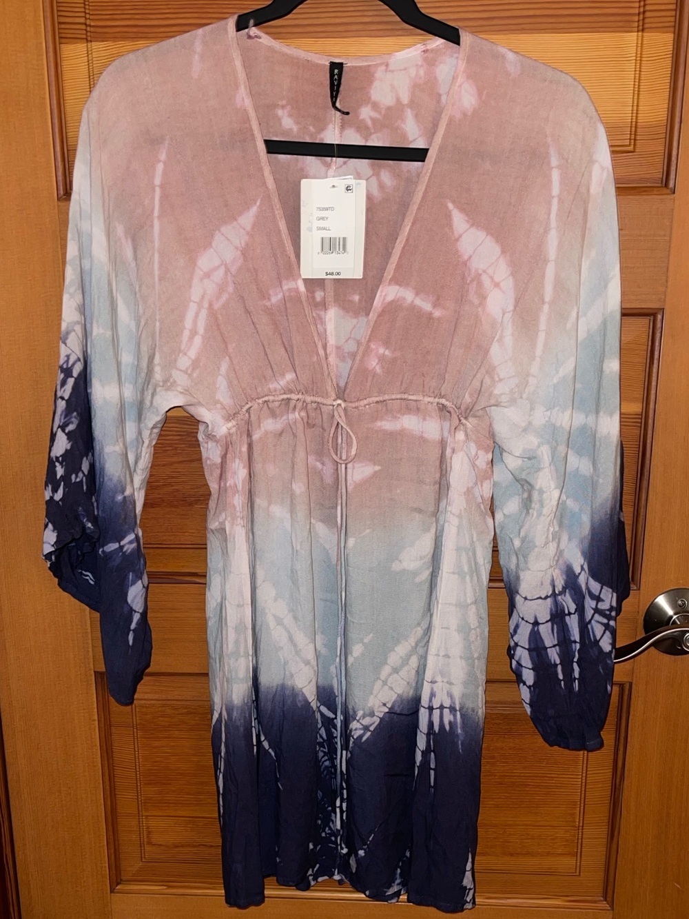 Raviya Tie-Dye Open Kimono Swim Cover-up - NWT - Small